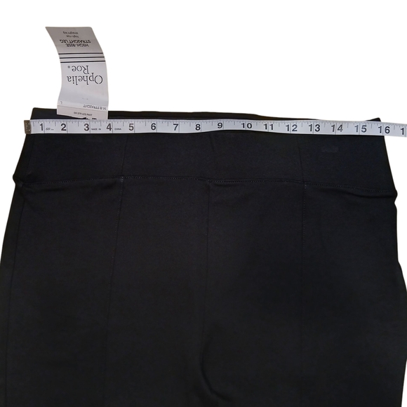 Ophelia Roe High-Rise Straight Leg Black Pants - NWT - Picture 7 of 9